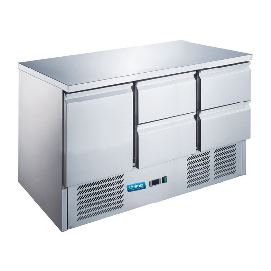 Picture of UNIFROST CRS136G-4D 1 DOOR, 4 DRAWER COUNTER FRIDGE