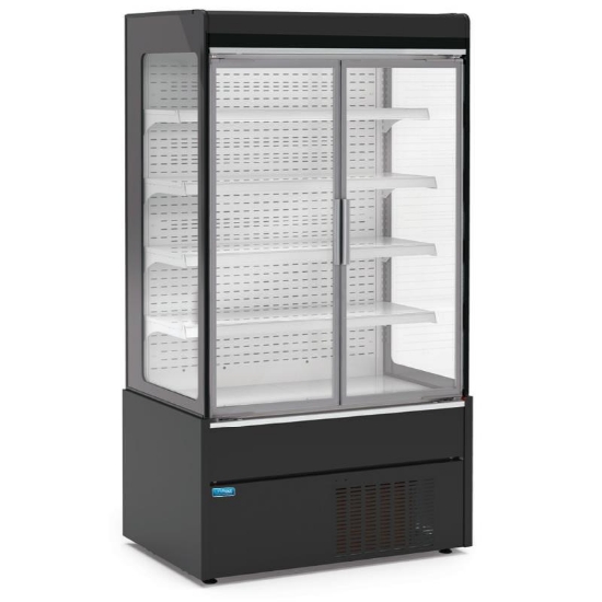 Picture of UNIFROST MDD133 MULTIDECK BLACK WITH DOORS 1330MM