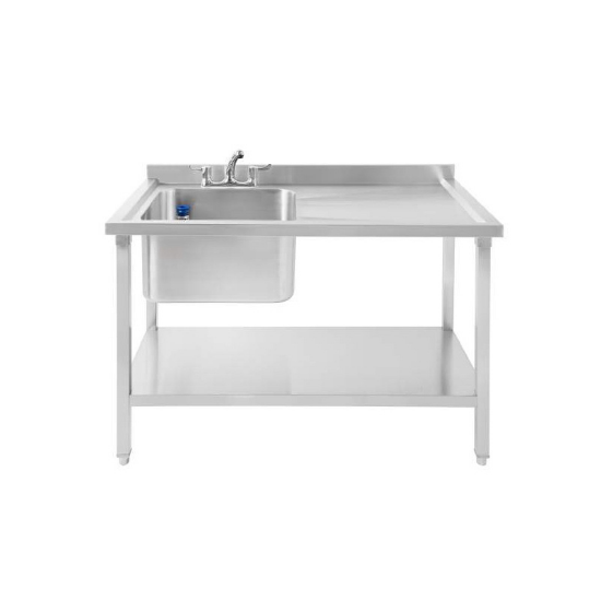Picture of ATLAS SBRD1200 SINGLE BOWL SINK RIGHT HAND DRAIN 1200