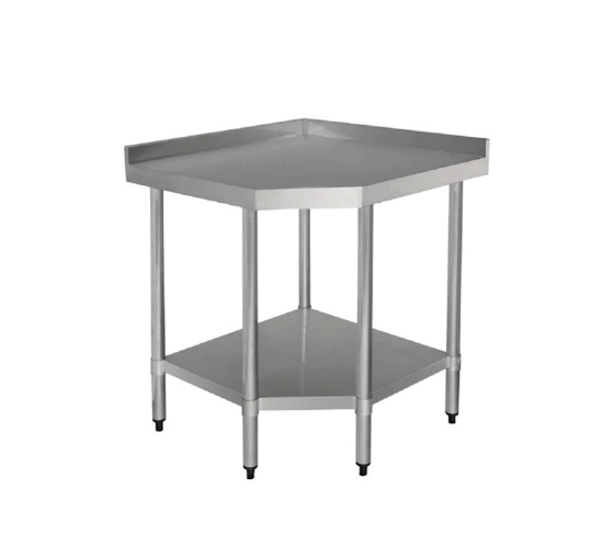 Picture of ATLAS COT9090 CORNER TABLE WITH UPSTAND 900*900*850 +60 FOR USE WITH 700MM TABLES