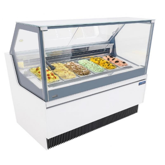 Picture of UNIFROST ICD66 GELATO 6 PAN DISPLAY + UNDERSTORAGE 1283*700*1280