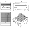 Picture of COOKRITE CCG610 CHARGRILL NAT GAS (INCLUDES LPG KIT) 610*700*385MM